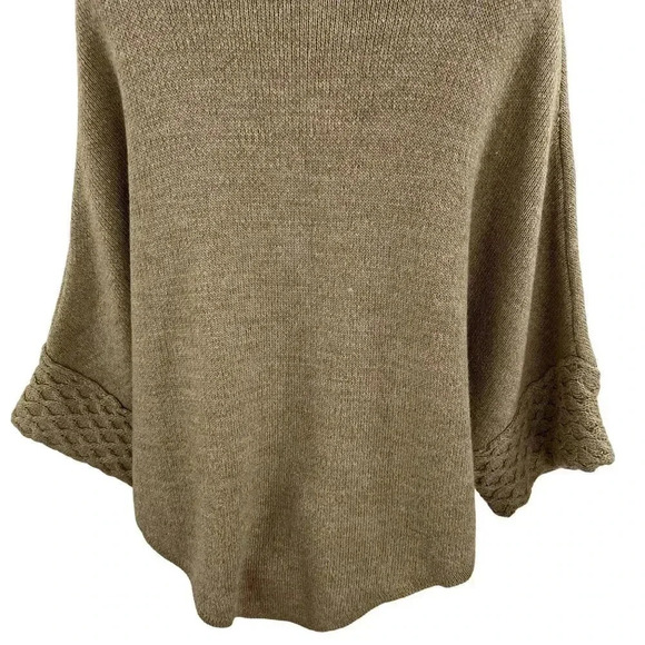 Cocogio Made In Italy Alpaca Wool Blend Button Up Cardigan Shrug Poncho Sweater - Picture 11 of 16